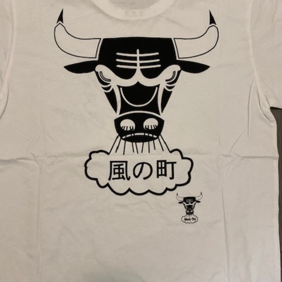 Mitchell & Ness Chicago Bulls White Ninja T-Shirt NWT - Picture 6 of 6